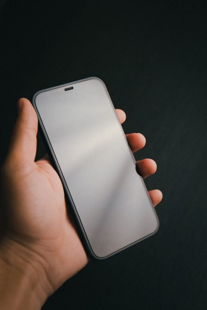 Sleek dark iPhone representing built-in iOS security