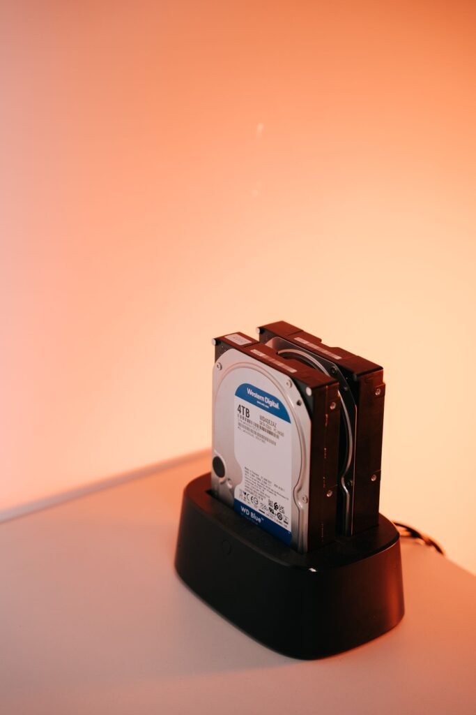 External storage drives used to offload large iPhone screen recording files