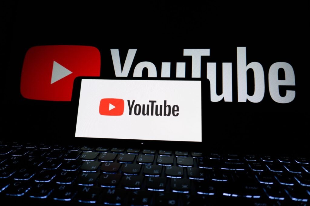 YouTube open on a screen, ready for video editing on a Mac